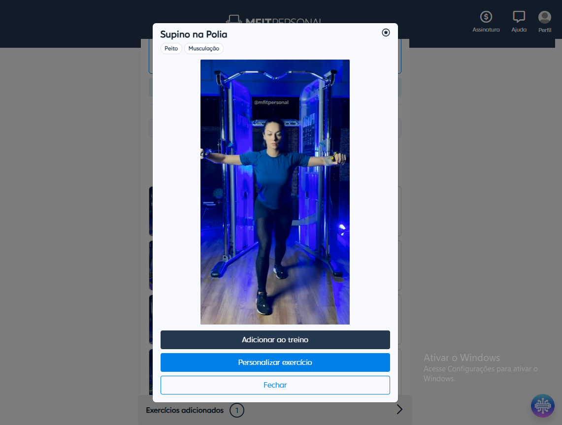 Vídeo demonstrativo do MFIT Personal