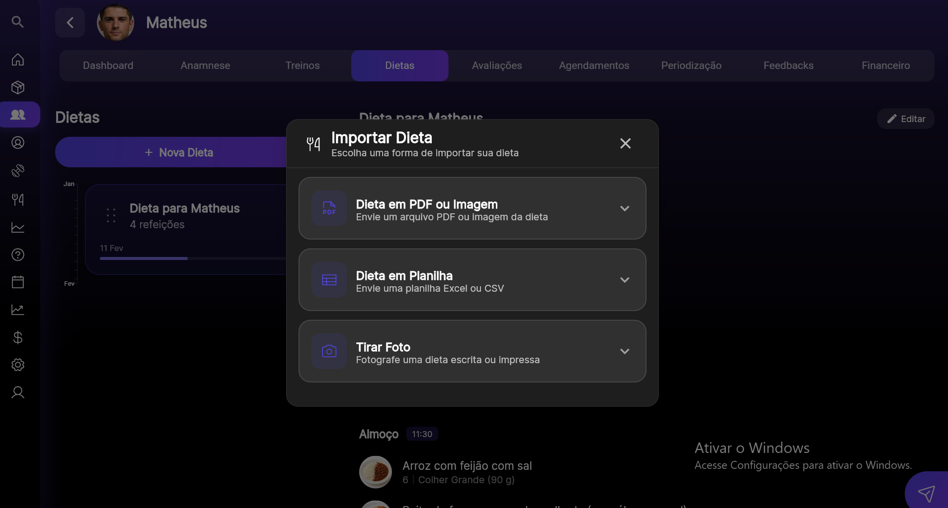 Premium Coach — importação por IA