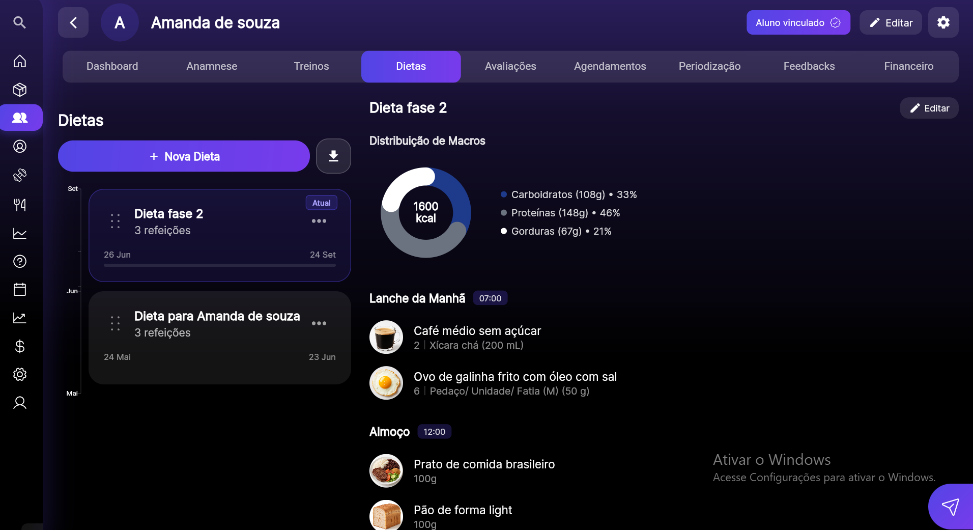 Premium Coach — gestão de planos e cobrança