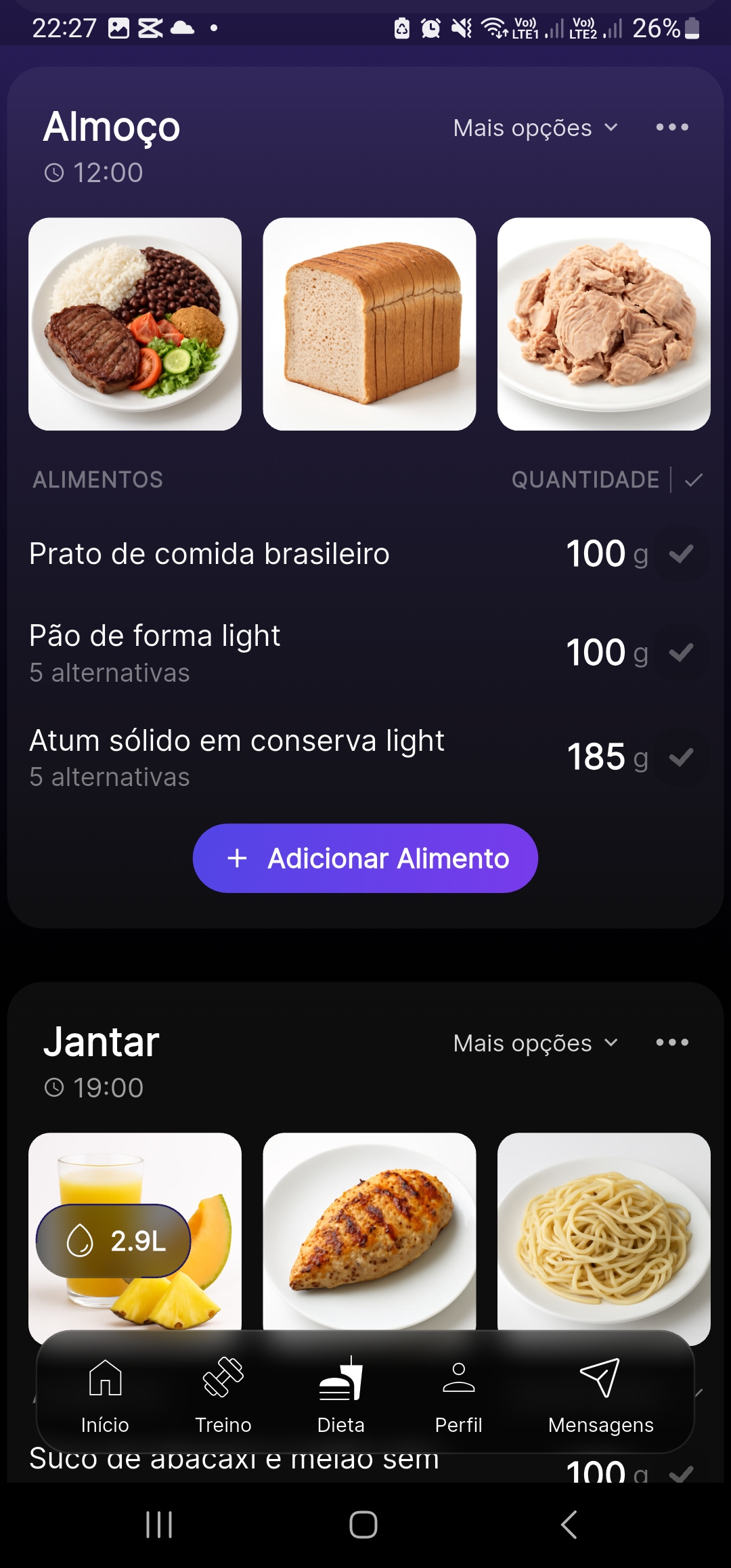 Premium Coach — app mobile aluno