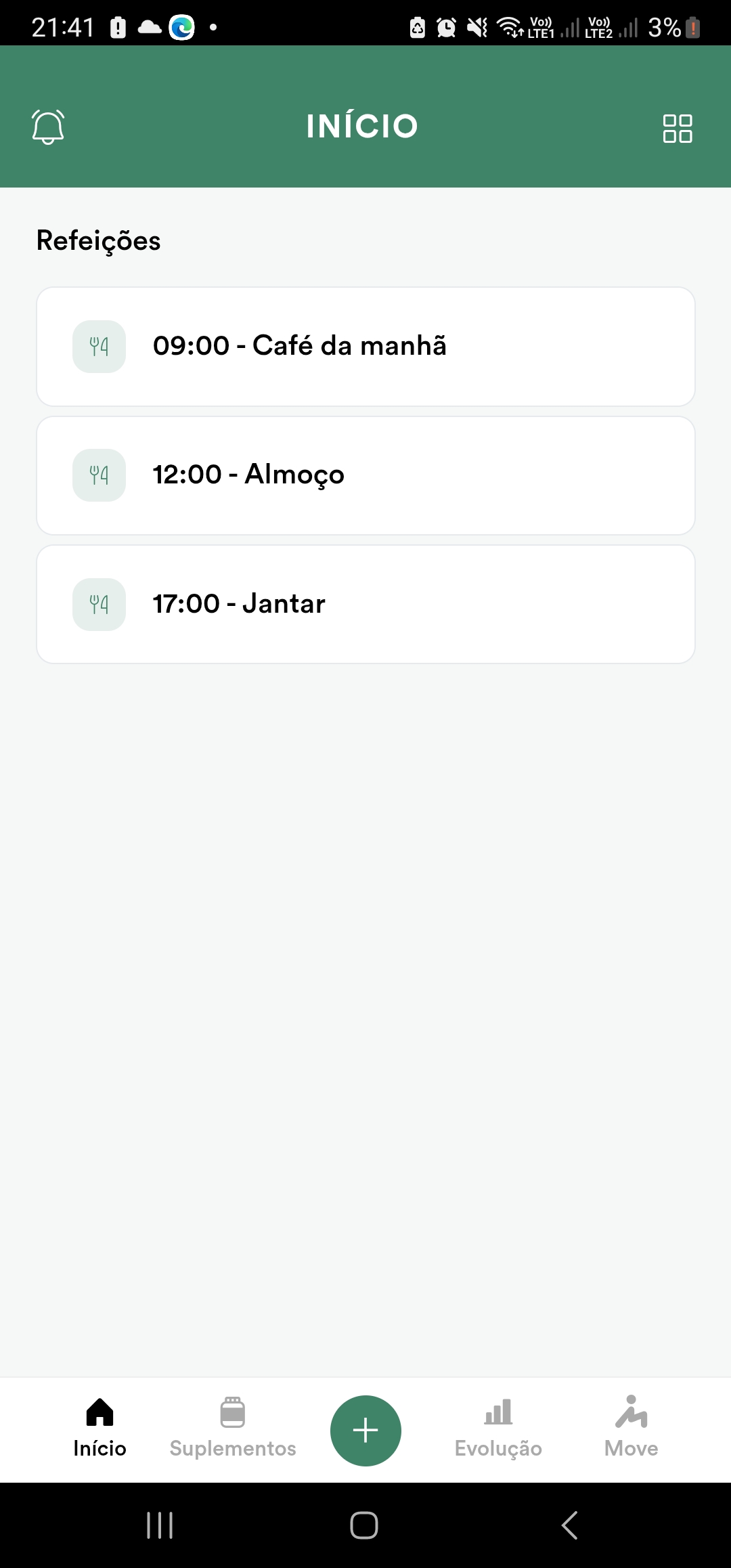 WebDiet — dieta mobile